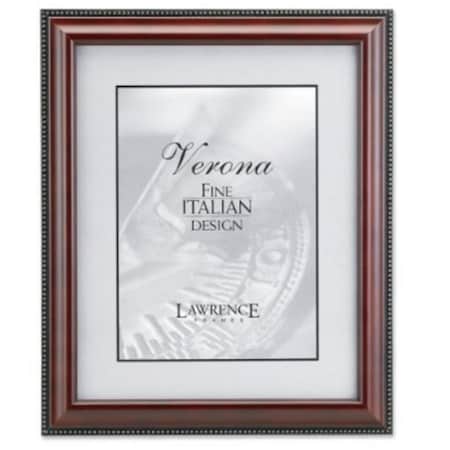 Blueprints Walnut Wood 5x7 Picture Frame - Gold Bead Design BL92350